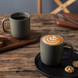 MartBig 14oz Ceramic Coffee Mugs – Set of 6, Reactive Glaze