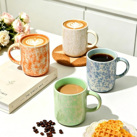 MartBig 17oz Ceramic Coffee Mugs – Set of 4